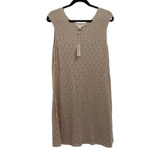 NEW Sundance Catalog Beige Knit “Soft Whispers Dress” Size petite xl